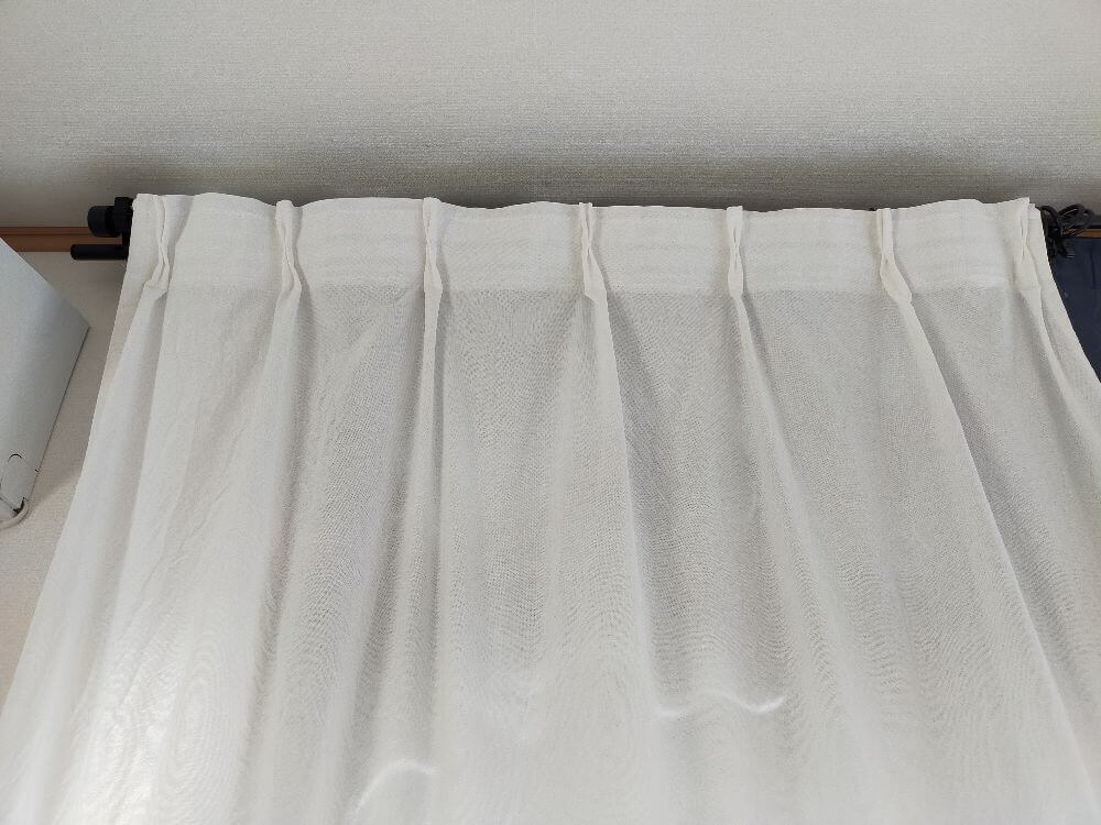 Ikeaのカーテンにひだを縫う方法 ネコイナ